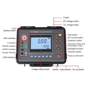 เครื่องทดสอบความต้านทานฉนวน ES3045E ES3045 เมกะโอห์มมิเตอร์ เครื่องทดสอบความต้านทานฉนวนแบบดิจิตอล 2500v 5000v 10kv ES3045E - Product Image 3