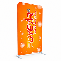 Supports de bannières en tissu tendu PVC pour expositions, salons professionnels, stands de présentation extensibles