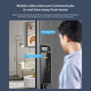 Khóa cửa tự động khóa máy ảnh vân tay Bàn phím khóa tuya wifi thông minh khóa 3D Nhận dạng khuôn mặt cửa chuông - Product Image 6