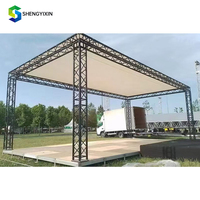 Personnalisable 400mm * 400mm en alliage d'aluminium Truss affiche fond de support de lumière pour scène DJ à vendre