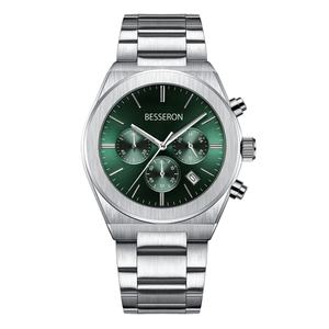 Reloj de Cuarzo de Acero Inoxidable para Hombre, Nuevo Modelo 2023, a la Moda, Resistente al Agua 5ATM, Correa de Cuero, Deportivo, Venta al por Mayor, OEM, ODM - Product Image 4