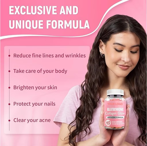 <strong>Collagen</strong> White Beauty <strong>Marine</strong> <strong>Collagen</strong> <strong>Peptide</strong> &amp; L-Cystine Gummy for Adult Skin Firmness-Food Grade 60 Pieces/Bottle - Product Image 1