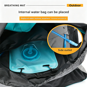 Mochila de Senderismo con Compartimento <span class=keywords><strong>para</strong></span> Bolsa de Hidratación, Salida de Agua Lateral, Anillas <span class=keywords><strong>para</strong></span> Bastones de Trekking, Almohadilla de Esponja Gruesa y Compartimento Expandible <span class=keywords><strong>para</strong></span> Laptop - Product Image 5