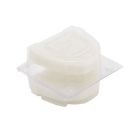 Protecteur de dents antichoc Sécurité Sport Protège-dents Boîte dentaire transparente en plastique avec éponge