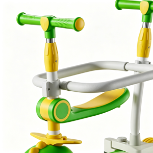 Vente directe d'usine, trottinette pliable pour enfants à 3 roues, moderne, avec siège, hauteur réglable et roues lumineuses - Product Image 2