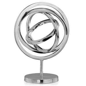 Modern Aluminum Sculpture Handmade Artistic Metal Art Figurine Tabletop <b>Decor</b> for Living Room Office Diwali Wedding - Product Image 3