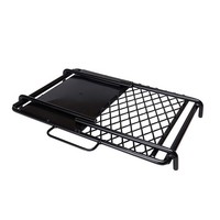 Grille de cuisson portable pliante pour camping et patio en Australie-Foyer extérieur en acier noir