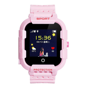 KT03 GPS Enfants Montre Intelligente Avec 2 Voies D'appel Carte SIM SOS Appel WIFI - Product Image 1