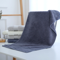 Serviette de bain professionnelle en coton tissé de qualité supérieure, couleur unie, écologique, hypoallergénique, absorbante, séchage rapide, douce pour la peau adulte