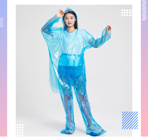 DD2692 Set Poncho Impermeabile per Parco Acquatico, Completo <span class=keywords><strong>Antipioggia</strong></span> per Ciclismo, Pantaloni Impermeabili Usa e Getta, Copertura Completa per Viaggi e Rafting - Product Image 5