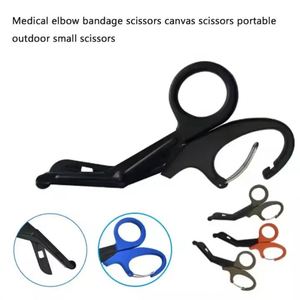 Camping Hiking Climbing EMT Shears-Heavy Duty Steel Waterproof Emergency Bandage Cutting <b>Tool</b> for Wilderness Survival Tour Use - Product Image 4