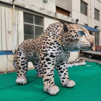 Modèle de guépard gonflable géant / Décoration d'événements de festival de musique pop, idées d'animaux simulés : léopard, panthère