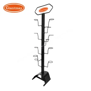 Metal Hat Display Stand Retail Store Hat Display Rack Baseball Cap Vertical Display Stand