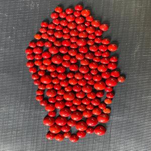 Piedras preciosas sueltas redondas de Rosarita roja de 6 mm calibradas de alta calidad, escoria de vidrio para fabricantes de joyas, artesanía y accesorios únicos - Product Image 1