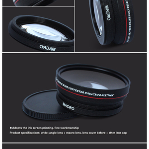 Objectif grand angle Zomei 52 mm 0,45x avec conversion <span class=keywords><strong>macro</strong></span> pour appareil photo reflex numérique Cano, vente flash - Product Image 5