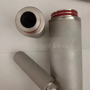 Filtro de tubo de titanio sinterizado de fabricación china, tubo de polvo de metal poroso, personalización de soporte