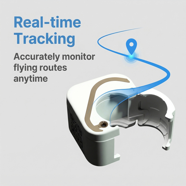 Light Pigeon Racing GPS Tracker Navigation IP68 Waterproof Bird Positioning Foot Ring Training Flight Real-Time Remote Control