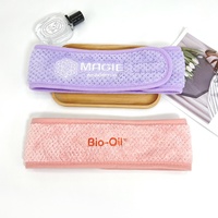Bandeau de beauté en polaire corail avec logo personnalisé, motif ananas, pour absorption des produits cosmétiques, maquillage et soins de la peau, idéal pour l'hiver et le spa