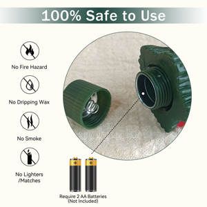 Nouveau design l'atmosphère des pins en plastique LED bougie lumière <span class=keywords><strong>arbre</strong></span> de Noël ornement décorer les vacances de Noël - Product Image 4