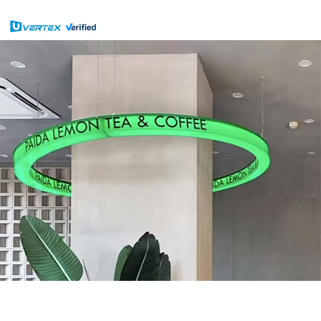 Customized Circular Bendable Ring Screen 360° Full Viewing Angle LED Display for Stage bar Creative Decoration