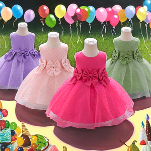 Vestido Mini de Satén de Verano WEARON para Niñas Pequeñas, Bebés e Infantes, Vestido de Princesa con Tul y Flores para Cumpleaños o Fiestas Nocturnas - Product Image 2