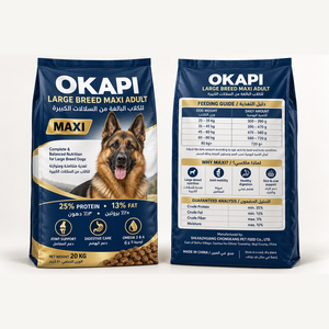 Alimento para Perros Adultos de Raza Grande OEM, 25% de Proteína, Glucosamina para las Articulaciones, Omega Digestivo, No Contiene Carne de Cerdo, 15 kg, 20 kg, a Granel - Product Image 1