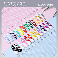 Hanyi Premium Gel UV 24 Couleurs pour Nail Art, Peinture Liquide OEM/ODM, Matériau Personnalisé, Bouteille avec Logo, Pinceau Spécial Inclus