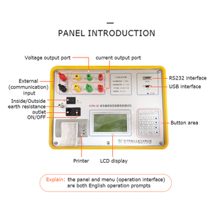 Kdzd điện áp thấp Trở kháng Điện áp phân tích biến áp ngắn mạch Trở kháng Tester - Product Image 3