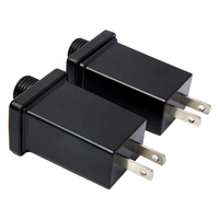 Adaptateur d'alimentation pour bande LED HYT étanche IP44 3-12W 3V-29V 1A en sortie CC, en matériau PC, pour décorations d'Halloween