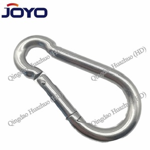 Cina produttore acciaio inossidabile 304 o acciaio inossidabile 316 moschettone Din5299C moschettone a molla in acciaio inossidabile - Product Image 1