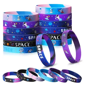Produttore personalizzato migliori bracciali bff star space purple silicone wristband un paio di braccialetti di moda femme per ragazze coreane