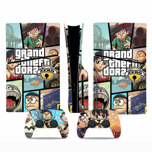 Autocollant de dessin animé japonais mignon <span class=keywords><strong>Dora</strong></span> pour console de jeu PS5 Slim, cadeau promotionnel pour fête d'anniversaire, décoration tendance - Product Image 2