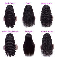 Perruque en cheveux humains 13x4 Full Lace, Perruque Afro Kinky Curly couleur 99J, Cheveux bouclés pour tresses pour femmes