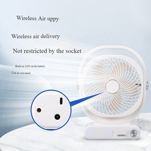 Quạt bàn chạy bằng pin di động với màn hình kỹ thuật số im lặng, thích hợp cho văn phòng, phòng ngủ, nhà bếp, nhà và sử dụng ngoài trời. - Product Image 3