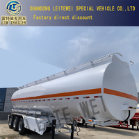 Ecod-remolque de tanque de combustible de mano, 3 ejes, 40000L