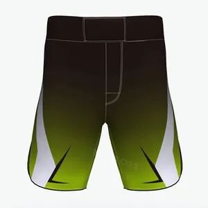 Pantalones cortos de lucha por sublimación para hombre de tela LICRA Premium universitaria al por mayor pantalones cortos de lucha BJJ MMA con logotipo personalizado