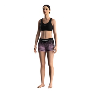 Shorts de MMA Vale Tudo pour femmes, coutures renforcées, séchage rapide, coupe compressive haute extensibilité pour l'entraînement et la compétition - Product Image 2