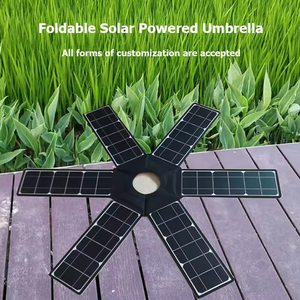 Ombrellone Solare Mobile, Parasole da Giardino a Energia Solare, Arredo per Ricarica Telefono, Ombrellone Intelligente con Pannello - Product Image 4