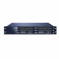 Passerelle VoIP IAD1000-160FXO 128 ports FXO, trunking SIP PSTN haute densité, fibre SFP, 4 ports Gigabit GE, RJ45, pour usage bureautique