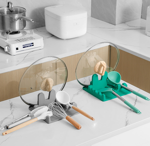 <span class=keywords><strong>Organizer</strong></span> da cucina pieghevole per spatola supporto per cucchiaio supporto per cucchiaio cucchiaio supporto per coperchio in Silicone poggia cucchiaio - Product Image 4