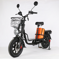 Vélo cargo électrique OEM 16 pouces 60V 30Ah/40Ah avec batterie au lithium sans balais 1000W/1200W pour livraison de repas