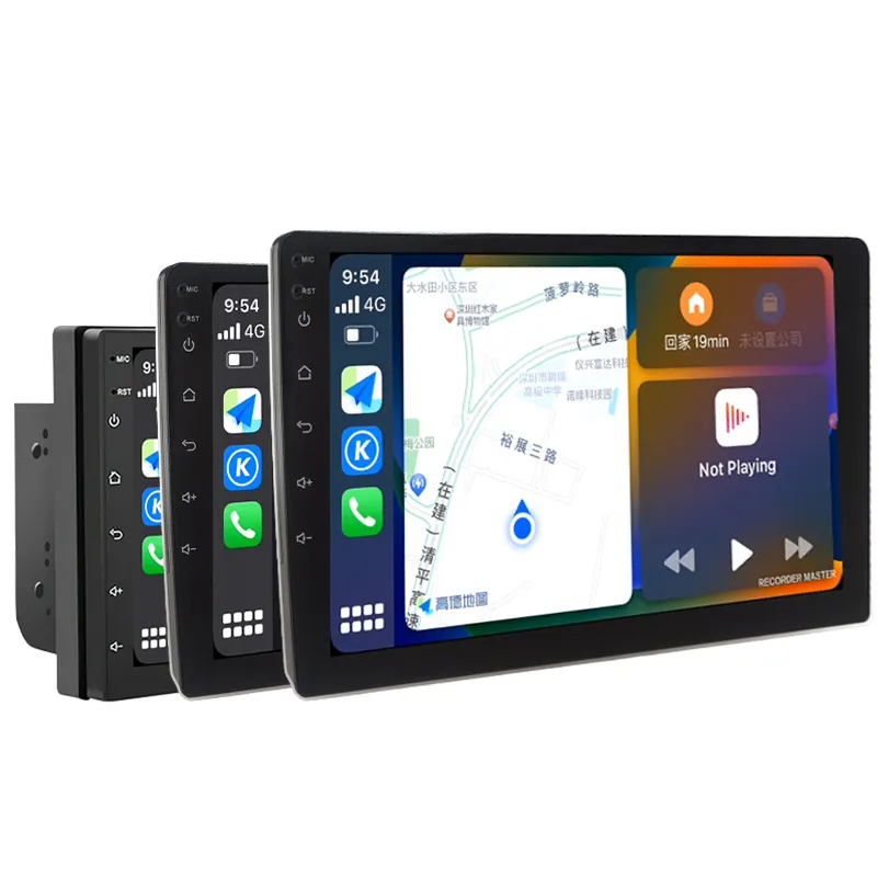 Fabrika N1Pro 32GB 7/9/10 inç navigasyon Stereo Android ses oyuncu dokunmatik ekranı multimedya araba otomobil radyosu Wifi GPS Carplay