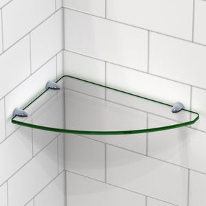 Duurzaam En Functioneel Gehard Glas Plank Aan De Muur Gemonteerd Voor Badkamer Of Woonkamer Voor Diversen Opslag Op Maat - Product Image 5