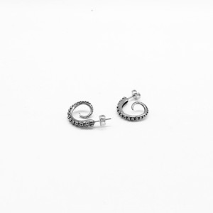 yunnique Octopus Claw <b>Stud</b> Earrings Tibetan <b>Silver</b> 316 Stainless Steel Animal Shape Fashion Jewelry for Men Women - Product Image 2