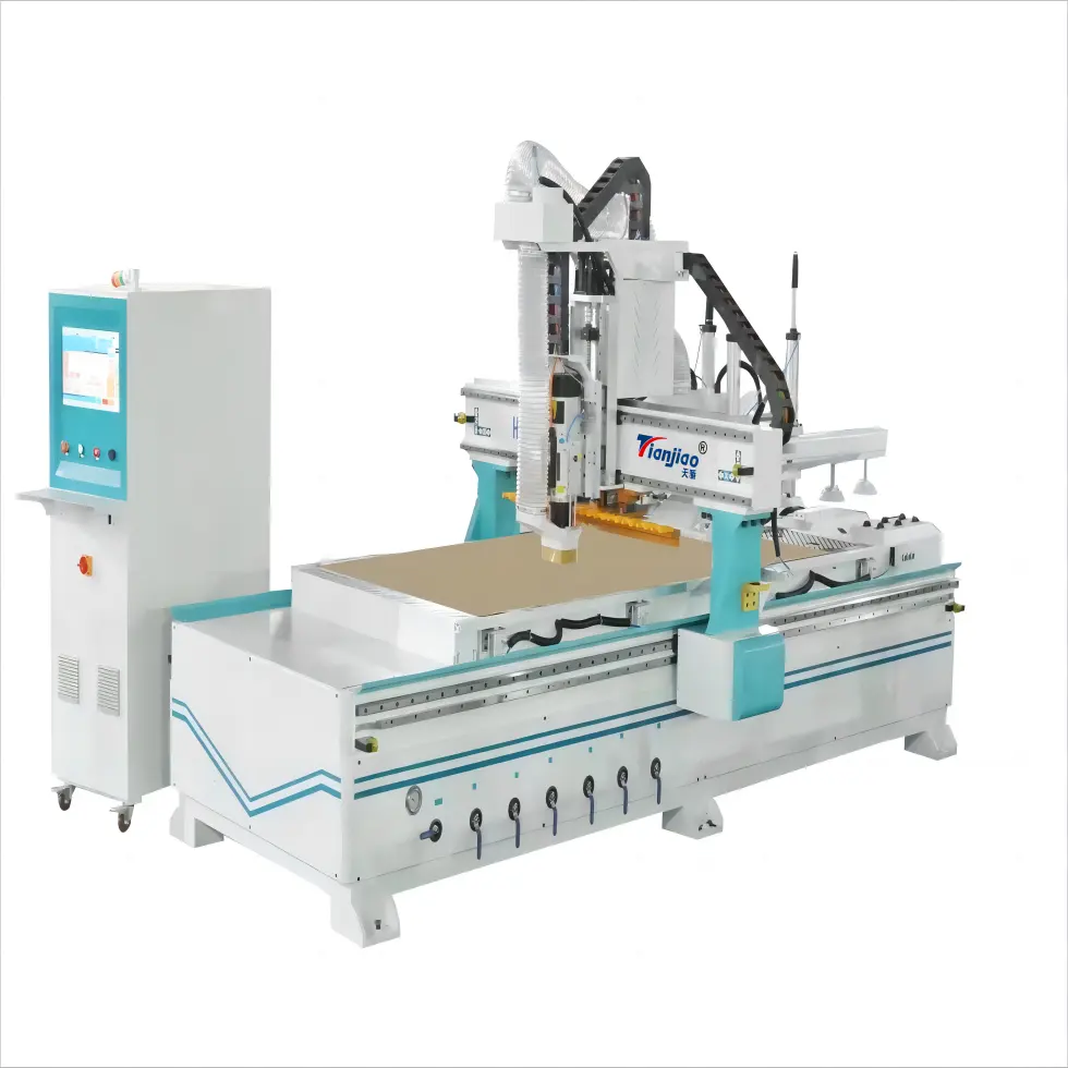 TJ-1325 per la lavorazione del legno cambio automatico ATC Router CNC macchina per incisione su legno per la vendita