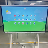 Tableau blanc interactif tactile de 55 pouces, tableau intelligent pour l'école