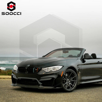 Fibre de carbone sèche Style V New Front Lip pour BMW F80 M3 F82 F83 M4 High Quality Front Splitter Lip Lower Bumper Spoiler Diffuser
