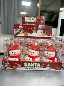 ของเล่นบีบสโนว์แมนคริสต์มาส ของเล่นเจลนุ่มๆ บรรเทาความเครียด ของขวัญในกล่อง - Product Image 1