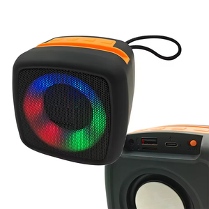 Wholesale Price Stereo Bass Portable Wireless Blue-tooth Speaker With RGB <b>Lights</b> Active Stereo Woofer BT Mini <b>Cube</b> Speaker - Product Image 2