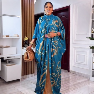 Ensembles de 2 pièces pour femmes, vêtements africains, tenue imprimée Dashiki Ankara, grande taille, robes de fête de mariage turques, kaftan, robe en mousseline de soie, <span class=keywords><strong>boubou</strong></span> - Product Image 3